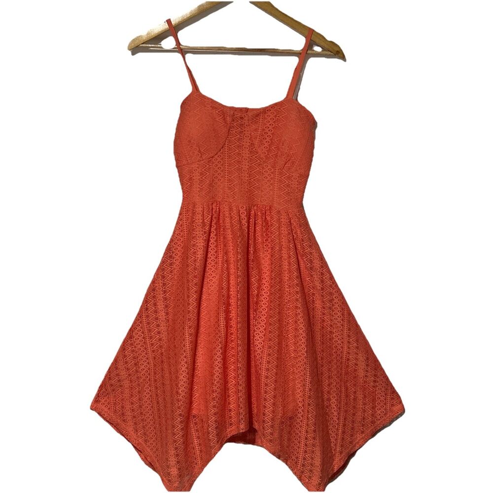 Almost Famous Peach Echo Medium Dress Sleeveless Womens Dress NWT